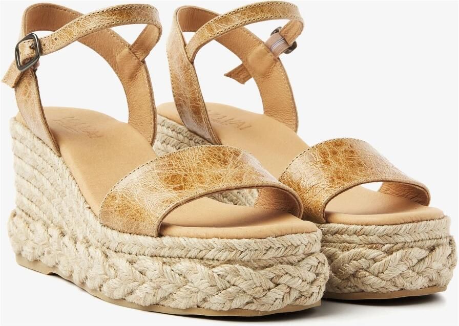 VIA VAI Capri Neva Espadrilles Dames Leer Cognac - Foto 2