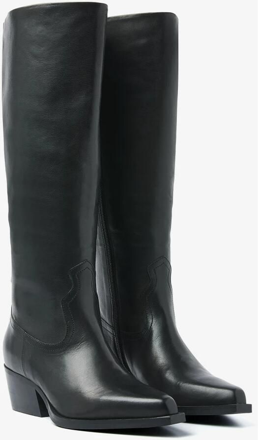 VIA VAI Cowboylaarzen Dames Do Ashley Maat: 38 Materiaal: Leer Kleur: Zwart - Foto 2