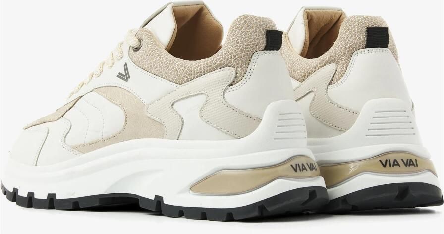 VIA VAI Liz Leighton Sneakers Dames Leer Suède Beige