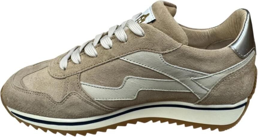 VIA VAI Mikki Alex Sneakers dames Suède Leer Beige - Foto 4