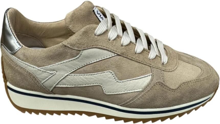 VIA VAI Mikki Alex Sneakers dames Suède Leer Beige - Foto 5