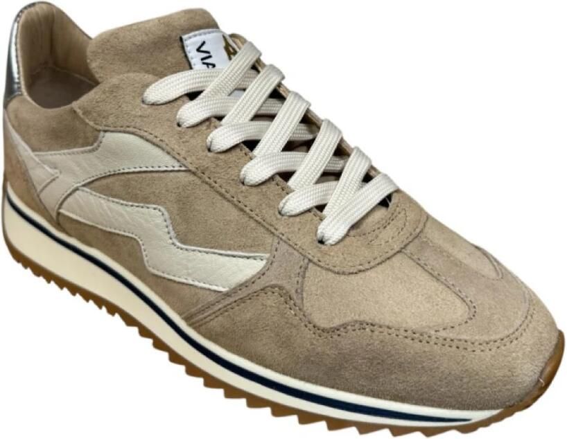 VIA VAI Mikki Alex Sneakers dames Suède Leer Beige - Foto 2