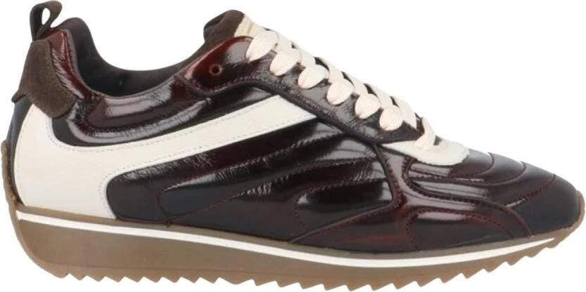 VIA VAI Mikki Rae Sneakers Dames Leer Suède Bruin
