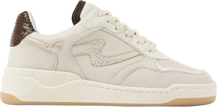 VIA VAI Sam Levi Sneakers Dames Leer Beige