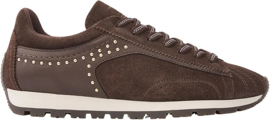 VIA VAI Scott Kyle Sneakers Dames Leer Suède Bruin