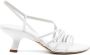 Vic Matié Asymmetrische witte leren sandalen White Dames - Thumbnail 1