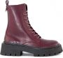 Vic Matié Bordeaux Combatlaarzen met Ringdetail - Thumbnail 1