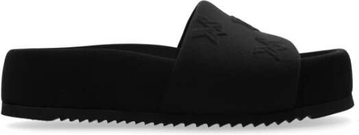 Vic Matié Bubble platform slides Black Dames