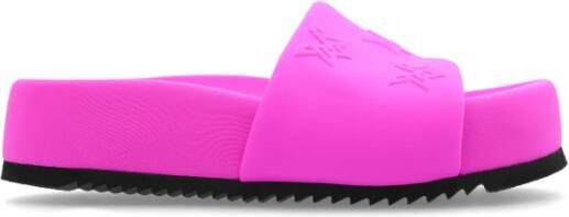 Vic Matié Roze Lycra Slipper Flatform Pink Dames