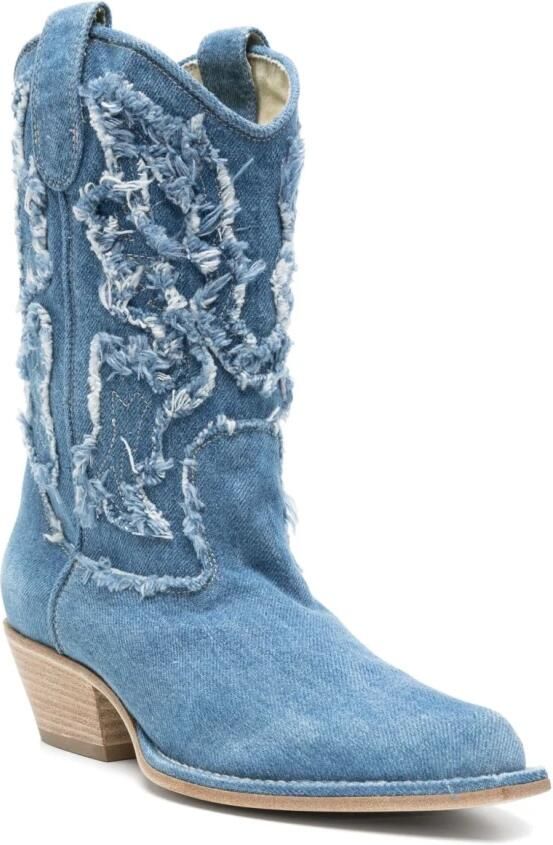 Vic Matié Cuban Heel Laarzen met Dubbele Treklip