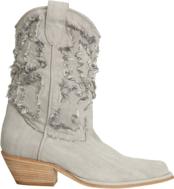 Vic Matié Denim Dove Ankle Boot
