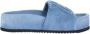 Vic Matié Denim Sandalen met Lage Hak en Monogram - Thumbnail 1