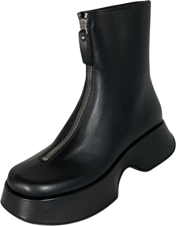 Vic Matié Platform Enkellaarzen Elodie Black Dames