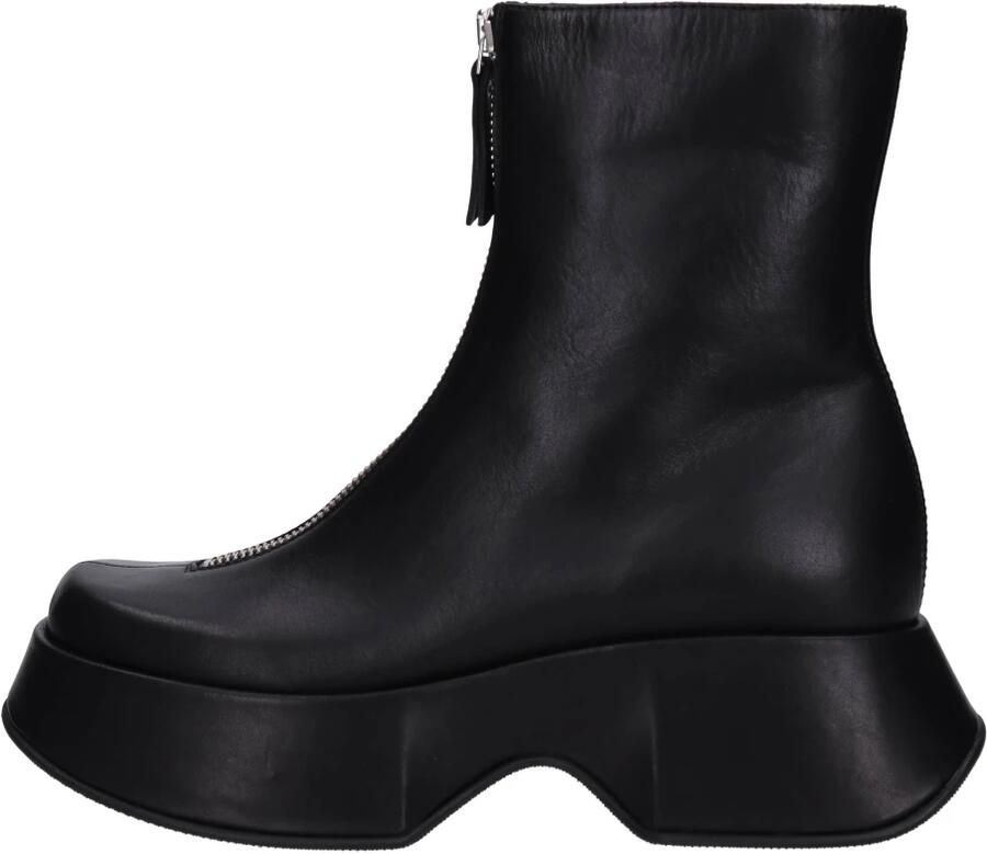 Vic Matié Boots Ankle Boots With High Wedge Sole in zwart