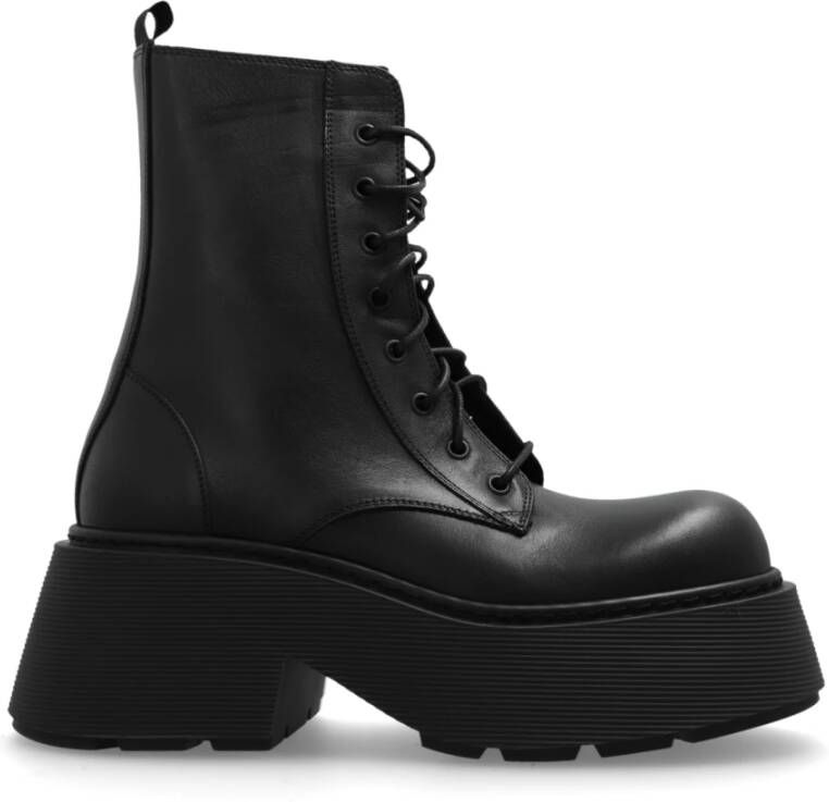 Vic Matié Etna platform enkellaarzen Black Dames