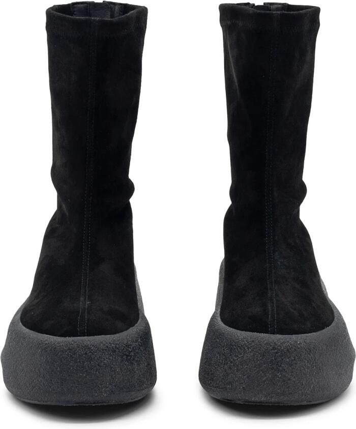 Vic Matié F04 Zwarte suède stretch enkellaars