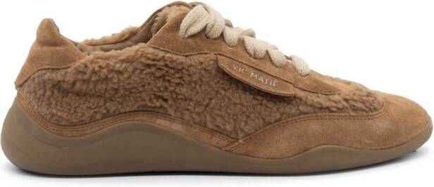 Vic Matié G32 Ondina Siena bruine pluche veterschoen