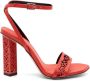 Vic Matié High Heel Sandals Red Dames - Thumbnail 1
