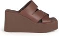 Vic Matié K10 Block Wedge Sandal - Bruin