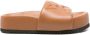 Vic Matié Karamelbruine Amandel Teen Sandalen Brown Dames - Thumbnail 1