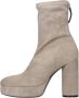 Vic Matié Beige suède enkellaarzen Beige Dames - Thumbnail 1