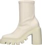 Vic Matié Ivoor Eco-leer Gear Hiel Bootie Beige Dames - Thumbnail 6