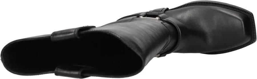 Vic Matié Zwarte Leren Vierkante Neus Laarzen Black Dames - Foto 5