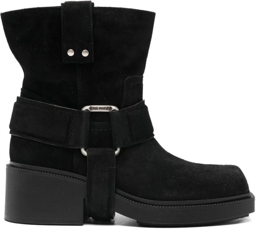 Vic Matié Low Block Heel Boots