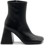 Vic Matié Minimalistische enkellaars Ming in zwart Black Dames - Thumbnail 3