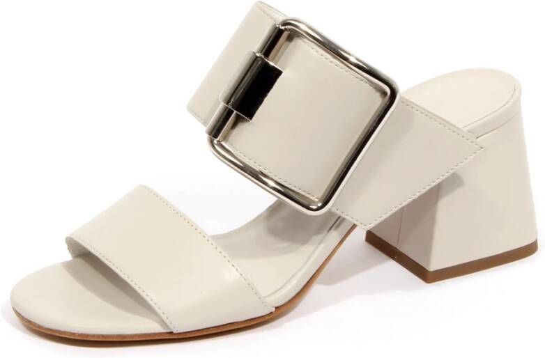 Vic Matié Off White Leren Sandaal Avinton Schoen