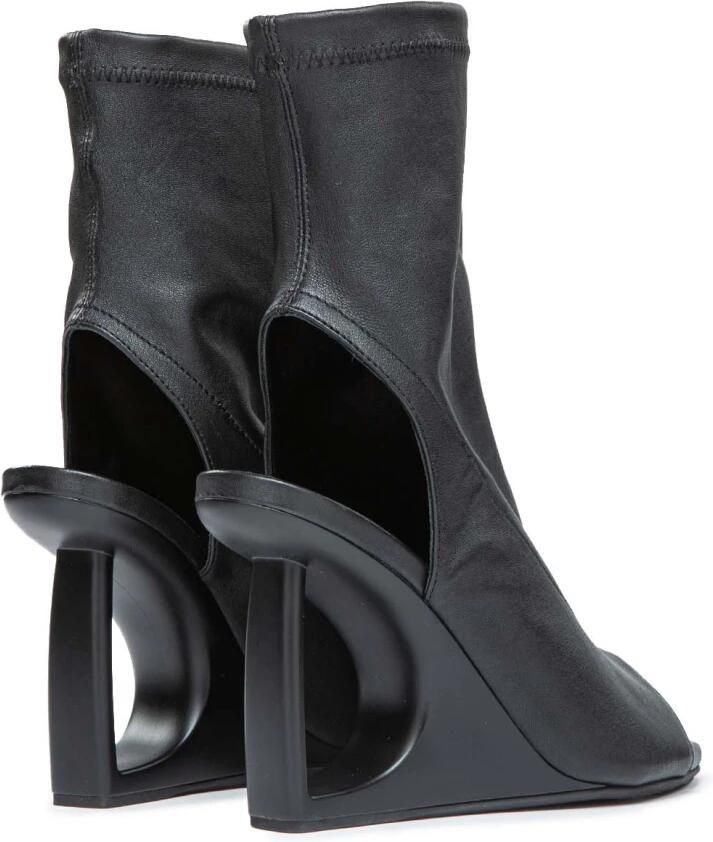 Vic Matié Open zwarte enkellaars D