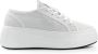 Vic Matié Witte Casual Gesloten Platte Sneakers White Dames - Thumbnail 4