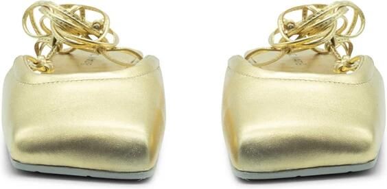 Vic Matié Quadrat gesloten sabot Goud