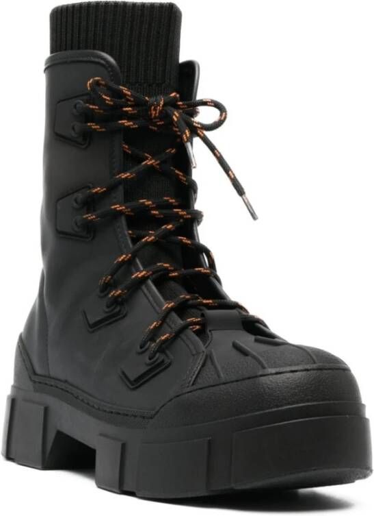 Vic Matié Rub Knit #101 Black Veterschoenen Black Dames