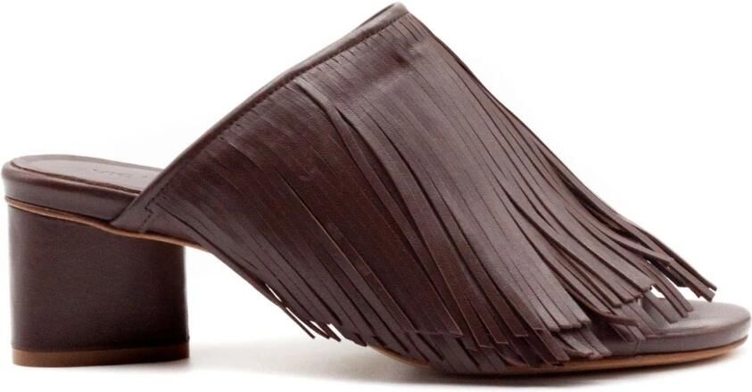 Vic Matié Sandalen van Leer met Franjes