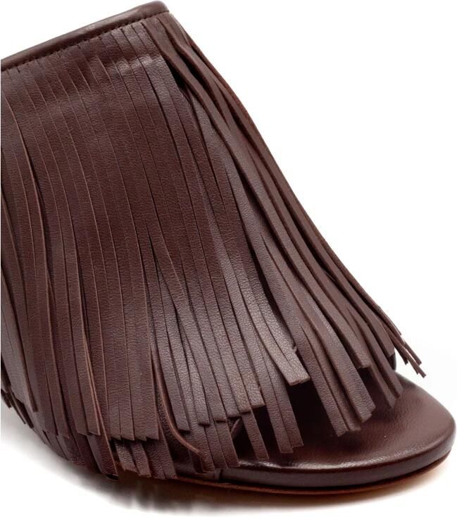 Vic Matié Sandalen van Leer met Franjes - Foto 2