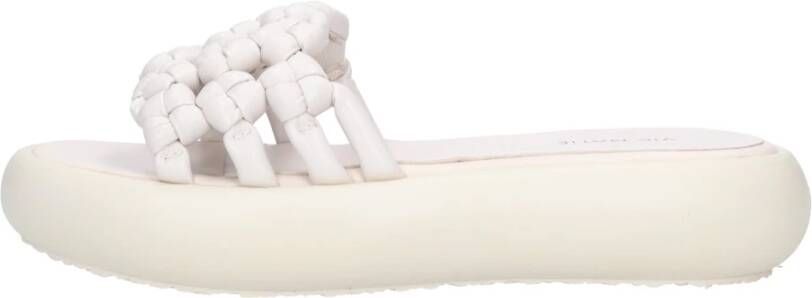 Vic Matié Casual witte muiltjes sandalen White Dames