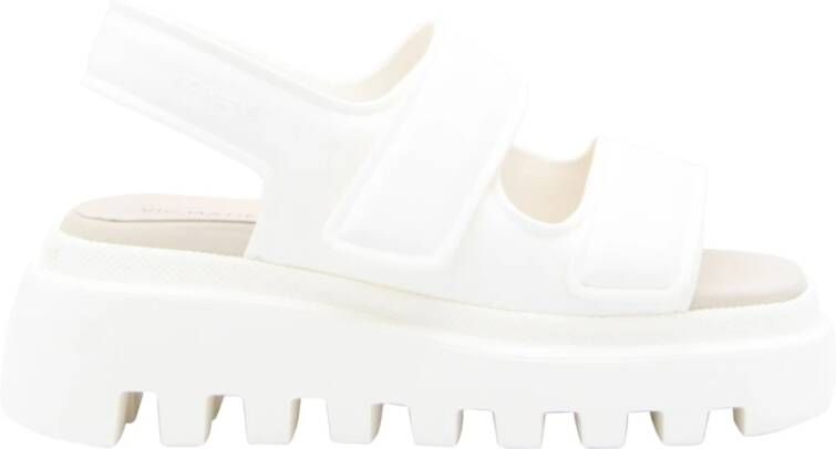 Vic Matié Stijlvolle Sandalen met Volledige Zoolbedekking White Dames