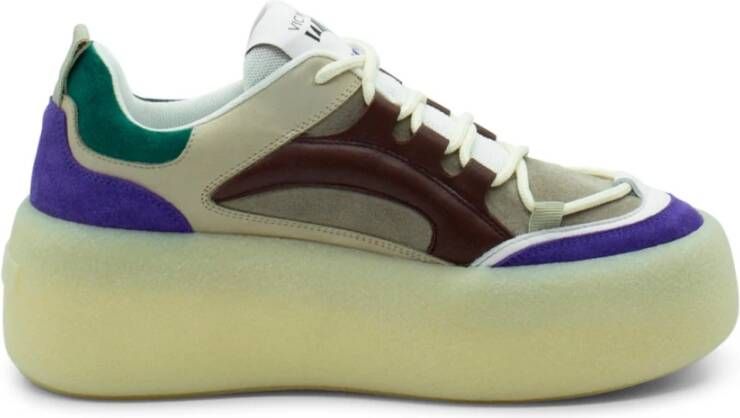 Vic Matié Sneaker in Paars Noten Bruin Multicolor Dames