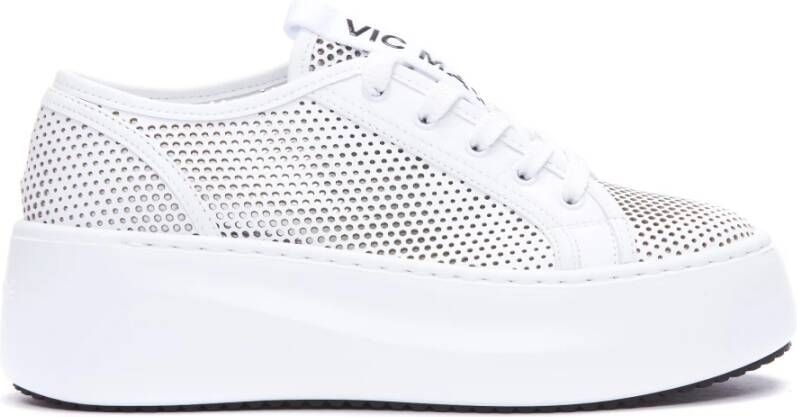 Vic Matié Witte Casual Gesloten Platte Sneakers White Dames