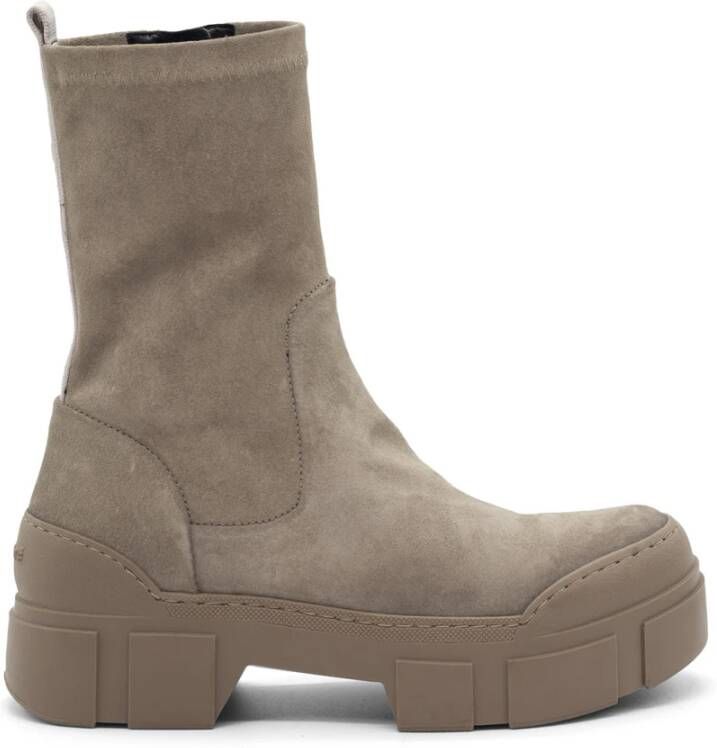 Vic Matié V14 Roccia Taupe stretch enkellaars