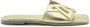 Vic Matié Vierkante open monogram gouden slipper - Thumbnail 1