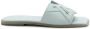 Vic Matié Vierkante open monogram roomkleurige slipper - Thumbnail 1