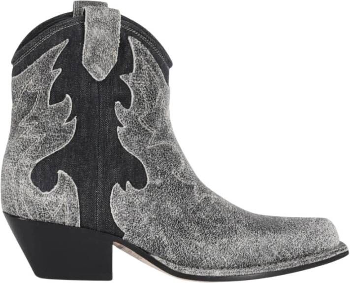 Vic Matié Vintage Western Stijl Leren Laarzen