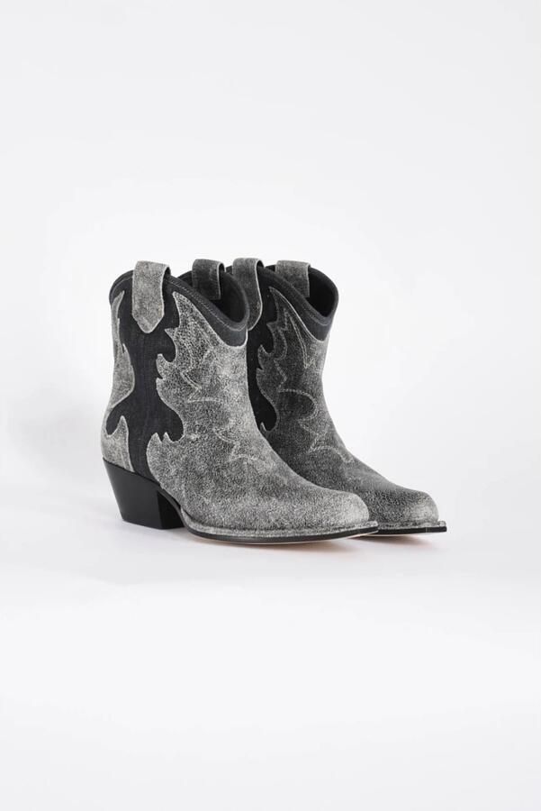 Vic Matié Vintage Western Stijl Leren Laarzen