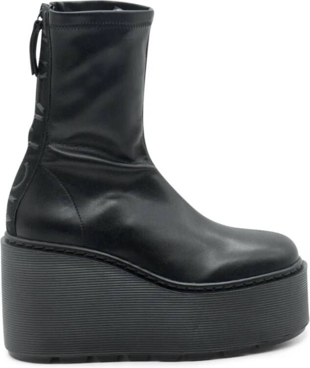 Vic Matié Wedge Boot Stripy in Black