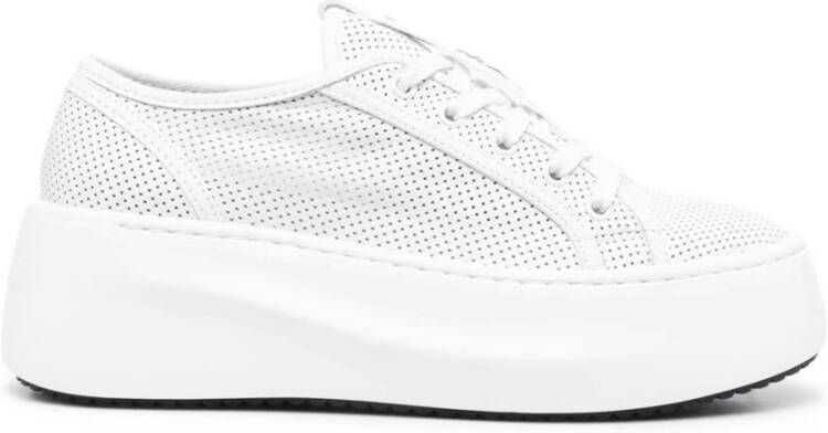 Vic Matié Witte Casual Gesloten Platte Sneakers White Dames