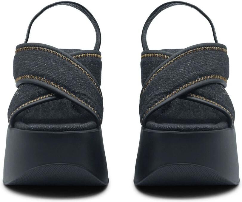 Vic Matié Yoko zwarte denim slof