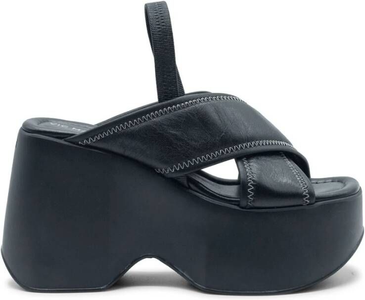 Vic Matié Yoko zwarte slipper