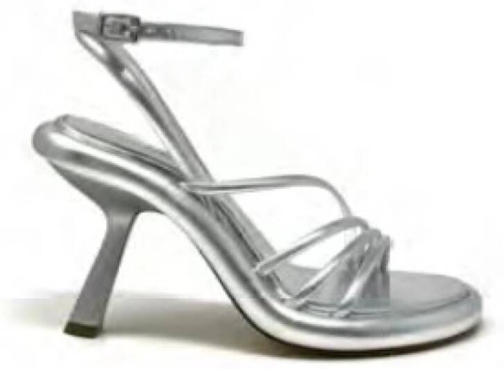 Vic Matié Zilveren Sandalen voor Dames Gray Dames